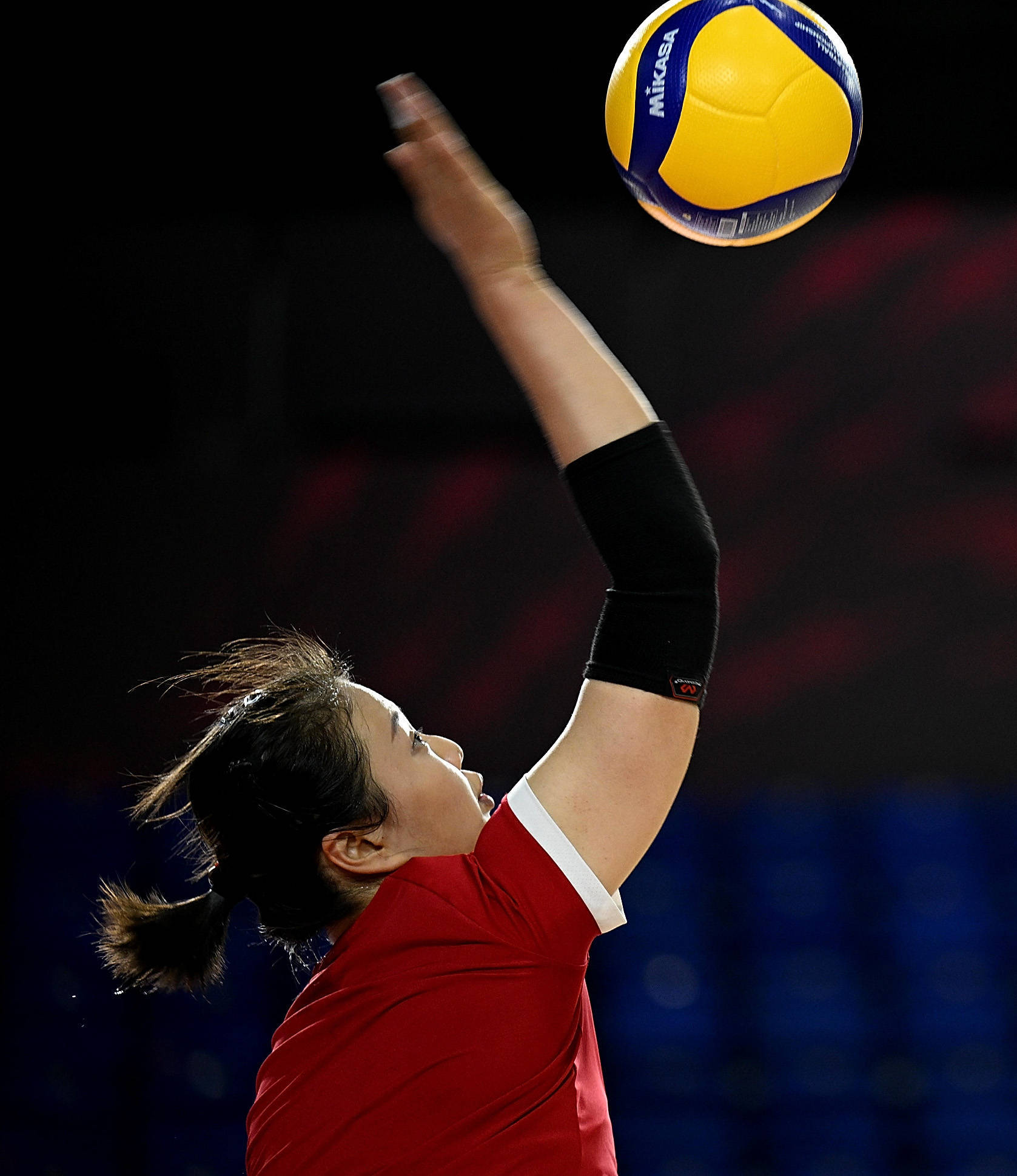 （体育）排球——女排世锦赛：中国队进行赛前训练