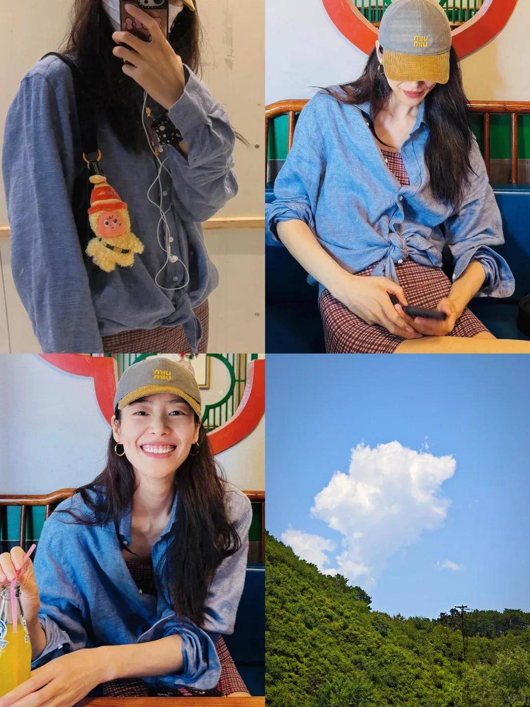 杨幂把钥匙扣扎在马尾上，瞬间实现满39减20！